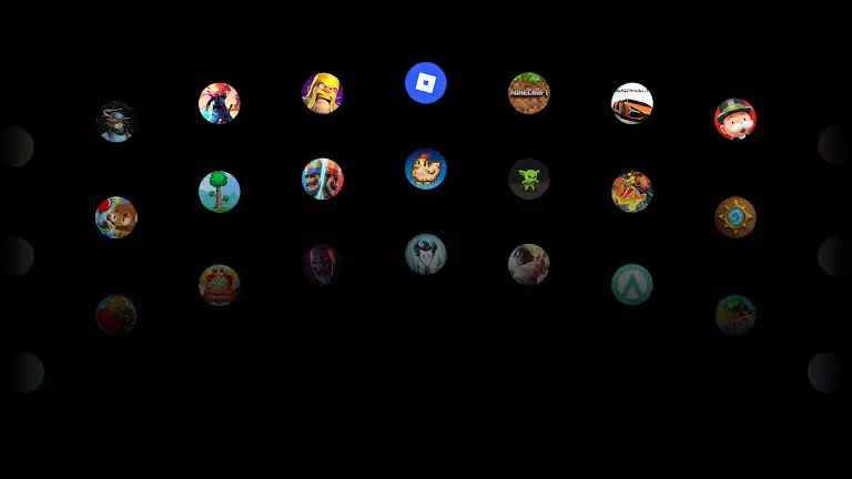 Collection of mobile game app icons